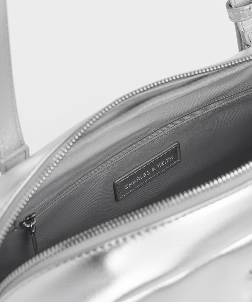 「CHARLES & KEITH」 ショルダーバッグ M バーガンディー レディース