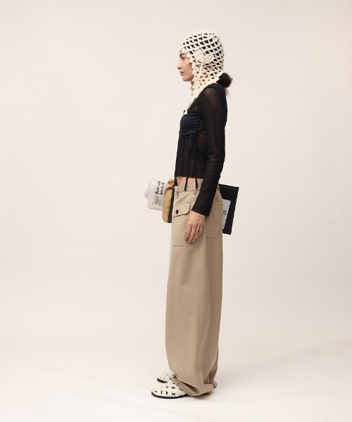 「leinwande」 長袖カットソー MEDIUM ベージュ レディースの画像