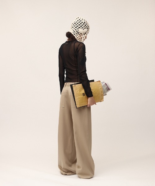 「leinwande」 長袖カットソー MEDIUM ベージュ レディースの画像