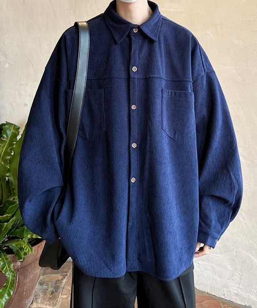 「Ressaca」 長袖シャツ L グレー メンズ_画像9