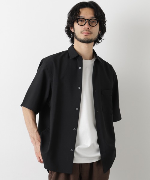 シャツ セオアルファ レギュラーカラーシャツ 半袖 メンズの画像