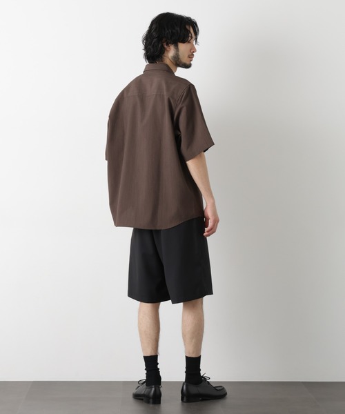 シャツ セオアルファ レギュラーカラーシャツ 半袖 メンズの画像
