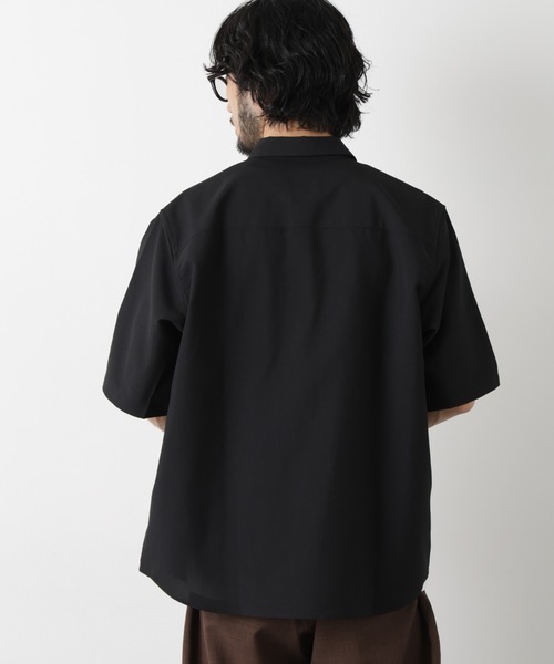シャツ セオアルファ レギュラーカラーシャツ 半袖 メンズの画像