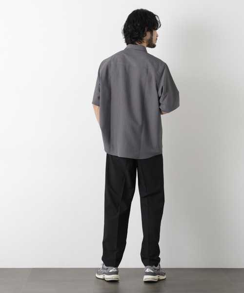 シャツ セオアルファ レギュラーカラーシャツ 半袖 メンズの画像