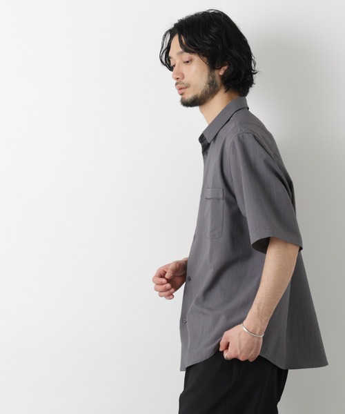シャツ セオアルファ レギュラーカラーシャツ 半袖 メンズの画像