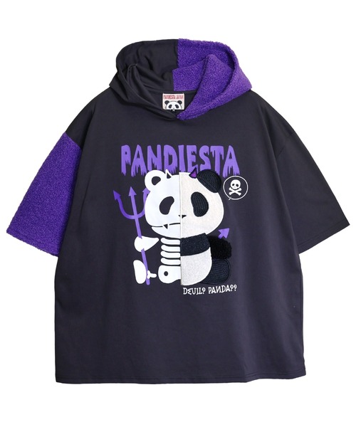 PANDIESTA（パンディエスタ） パーカー ハーフデビルパンダパーカー(M2