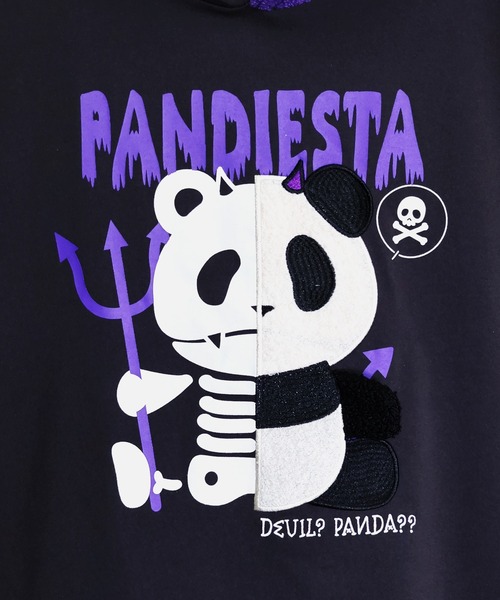 パンダ＊夏物セール中コメントください！様 PANDIESTA（パンディエスタ） パーカー ハーフデビルパンダパーカー(M2