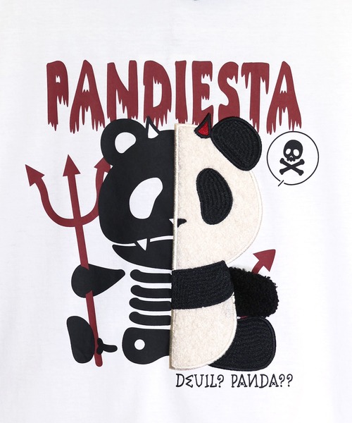 PANDIESTA（パンディエスタ） パーカー ハーフデビルパンダパーカー(M2