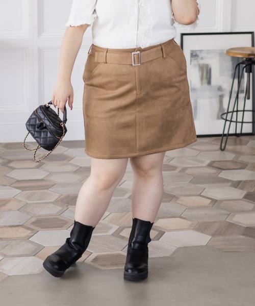 「CLETTE」 スカート 3L モカ レディース_画像4
