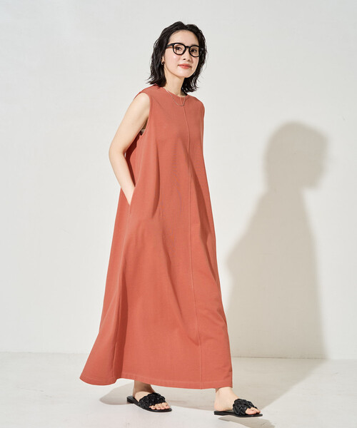 ワンピース 限定展開　ノースリーブ Aライン シルエット ワンピースの画像