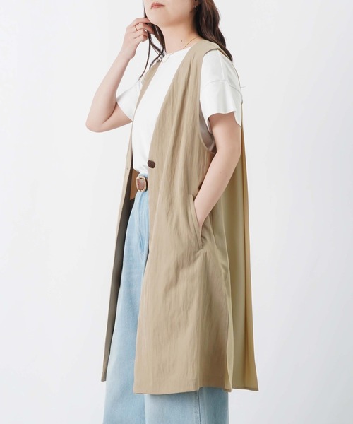LUCA/LADY LUCK LUCA LC/LLL リネン混ジップジレ LUCA / LADY LUCK LUCA | . 2025SS RECOMMEND 👒 #gilet リネン混