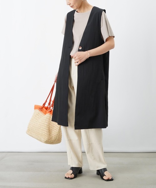 LUCA/LADY LUCK LUCA LC/LLL リネン混ジップジレ LUCA / LADY LUCK LUCA | . 2025SS RECOMMEND 👒 #gilet リネン混