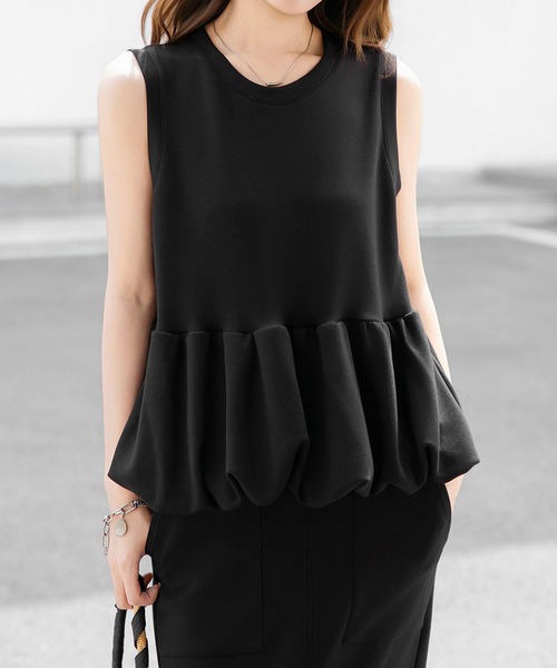 E*様 Liten ペプラムトップス ブラック tシャツ ペプラムトップス レディース : ZOZOTOWN Yahoo!店 - 通販