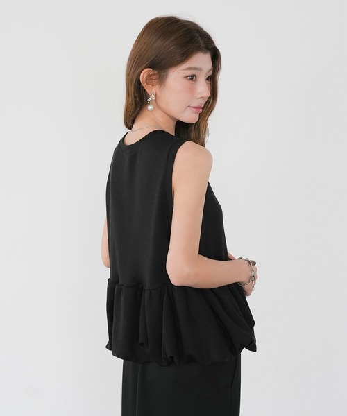 E*様 Liten ペプラムトップス ブラック tシャツ ペプラムトップス レディース : ZOZOTOWN Yahoo!店 - 通販
