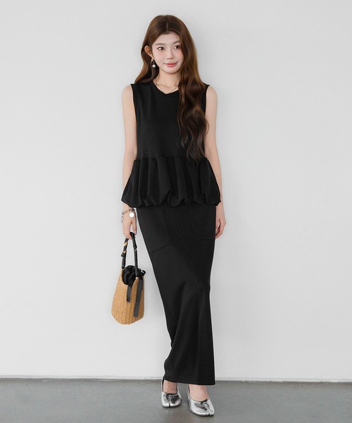 E*様 Liten ペプラムトップス ブラック tシャツ ペプラムトップス レディース : ZOZOTOWN Yahoo!店 - 通販