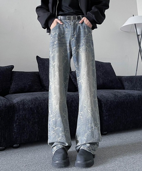 「JOHNNY WOLF」 デニムパンツ M ブルー メンズ_画像5