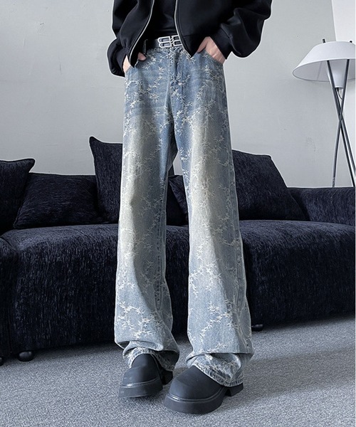 「JOHNNY WOLF」 デニムパンツ M ブルー メンズ_画像6