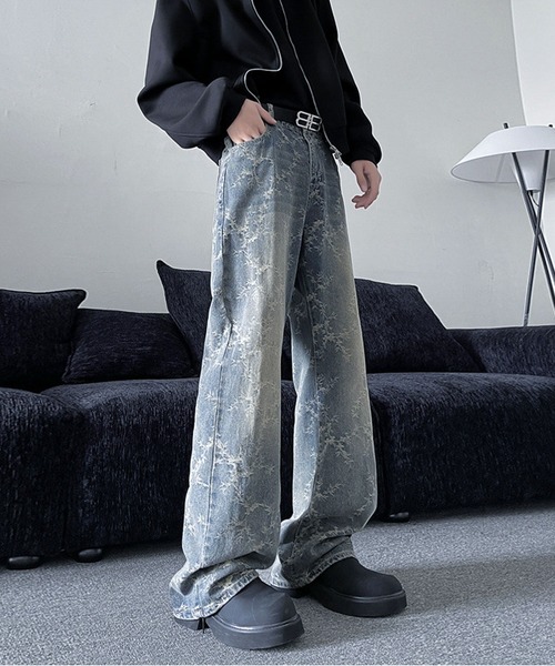 「JOHNNY WOLF」 デニムパンツ M ブルー メンズ_画像7