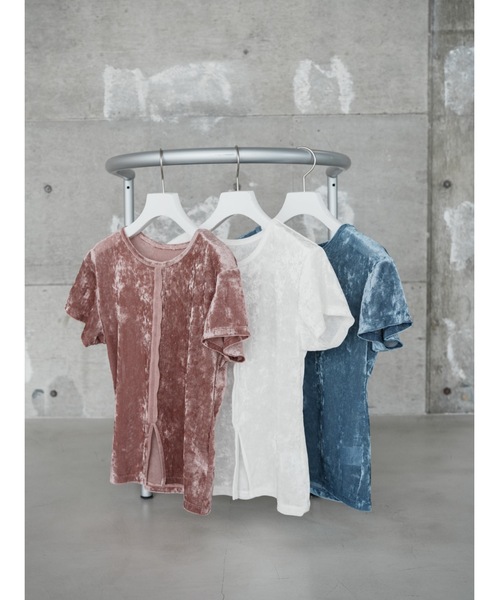 tシャツ 半袖 「JAPAN MADE」slit mesh velour tops レディース | Katrin TOKYO | 03