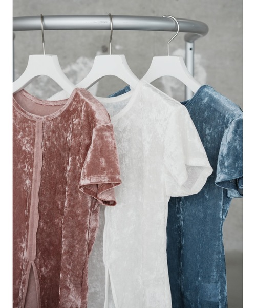 tシャツ 半袖 「JAPAN MADE」slit mesh velour tops レディース | Katrin TOKYO | 04