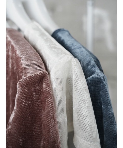 tシャツ 半袖 「JAPAN MADE」slit mesh velour tops レディース | Katrin TOKYO | 05