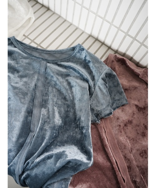 tシャツ 半袖 「JAPAN MADE」slit mesh velour tops レディース | Katrin TOKYO | 07