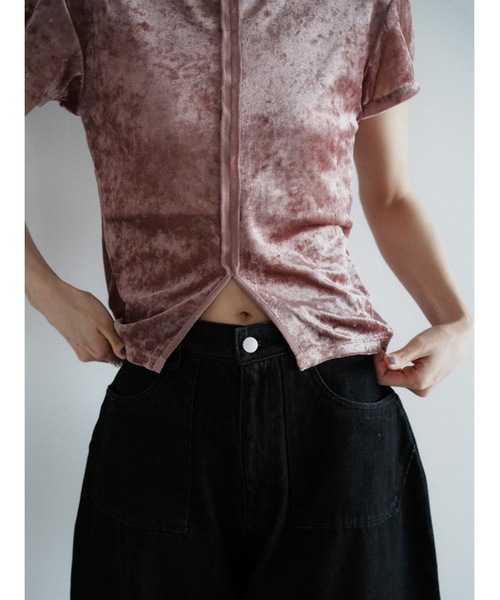 tシャツ 半袖 「JAPAN MADE」slit mesh velour tops レディース | Katrin TOKYO | 10