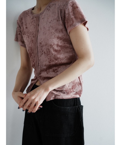 tシャツ 半袖 「JAPAN MADE」slit mesh velour tops レディース | Katrin TOKYO | 11