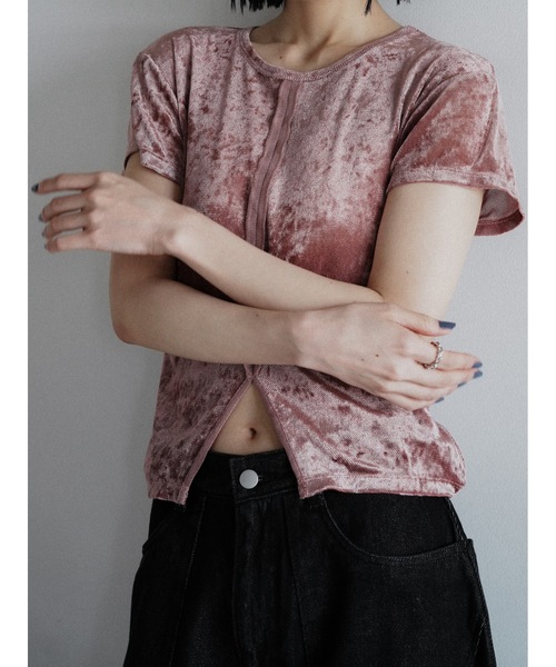 tシャツ 半袖 「JAPAN MADE」slit mesh velour tops レディース | Katrin TOKYO | 12