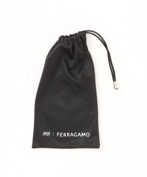 伊達メガネ メガネ 眼鏡 「FERRAGAMO/フェラガモ」 999.9 フォーナインズ コラボ スクエア メガネ SF9016 057の画像