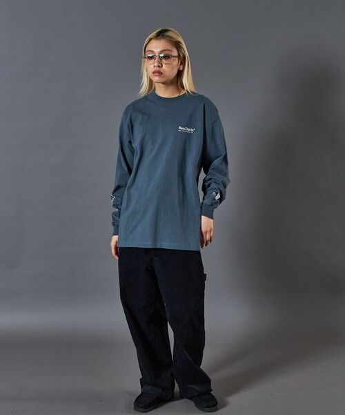 「BEN DAVIS/WHITE LABEL」 長袖Tシャツ LARGE グレー系その他 メンズ_画像3