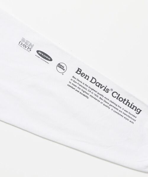 「BEN DAVIS/WHITE LABEL」 長袖Tシャツ LARGE グレー系その他 メンズ_画像4