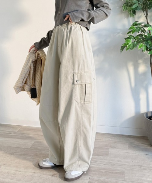 「Java」 カーゴパンツ LARGE チャコール レディース_画像3
