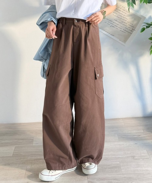 「Java」 カーゴパンツ LARGE チャコール レディース_画像6