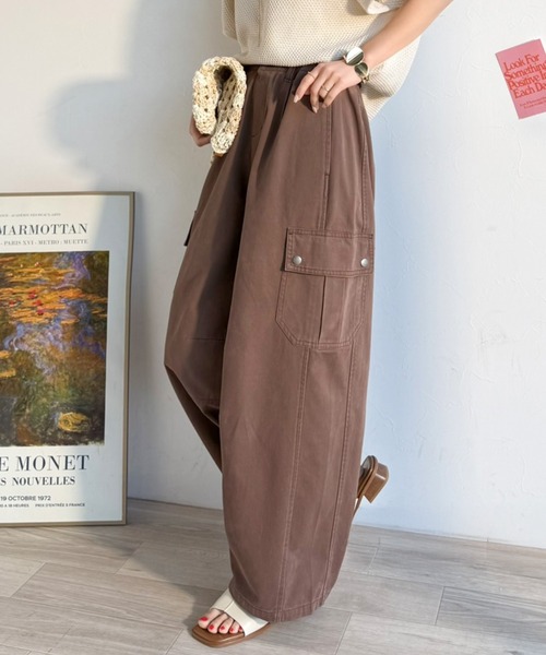「Java」 カーゴパンツ LARGE チャコール レディース_画像9