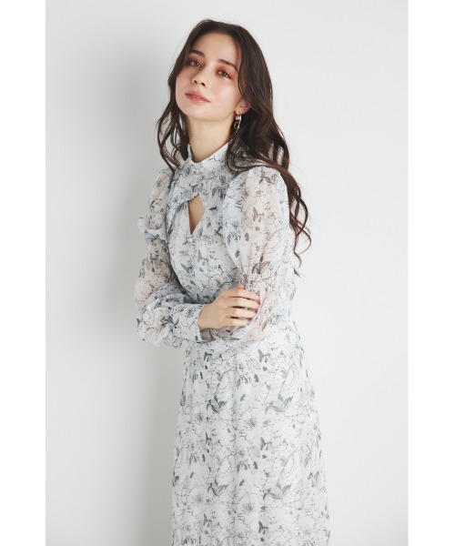 「rienda」 長袖ワンピース SMALL ブルー レディース_画像8