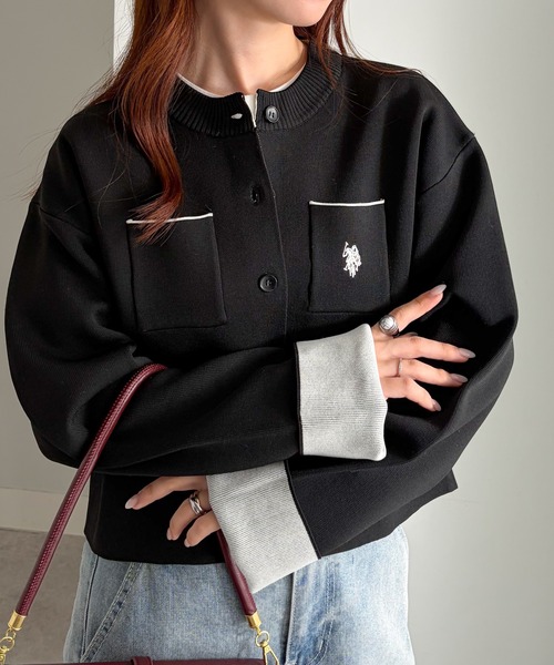 U.S. POLO ASSN.（ユーエスポロアッスン） カーディガン RANAN/solleim