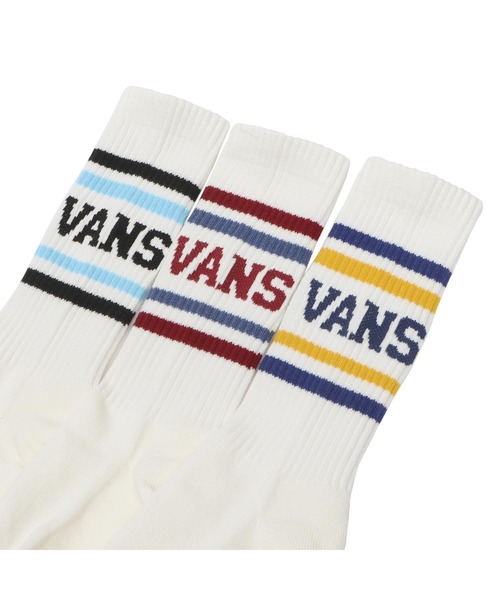 VANS（ヴァンズ） ハイソックス 靴下 College Logo 3p Crew SKS SOCKS