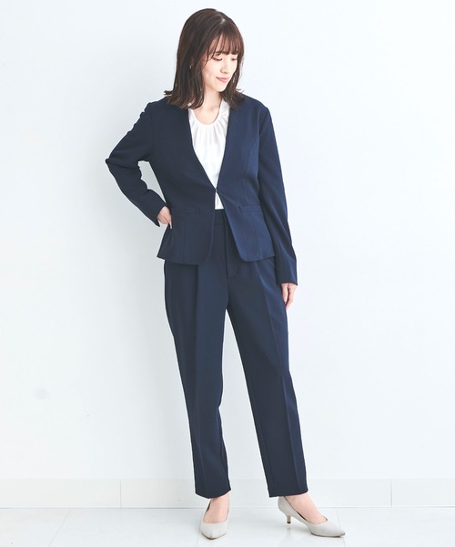 「DRESS LAB」 パンツスーツ M ネイビー レディース_画像8