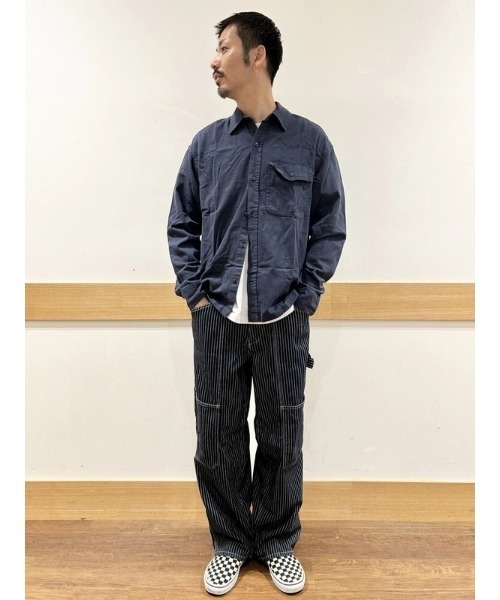 GAP（ギャップ） ワイドパンツ ジーンズ スーパーバギー ストライプ