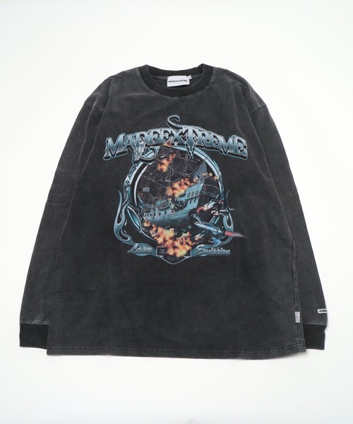 A'GEM/9×.kom＜メイドエクストリーム＞長袖Tシャツ M A'GEM/9 × .kom『MadeExtreme／メイドエクストリーム』フロント