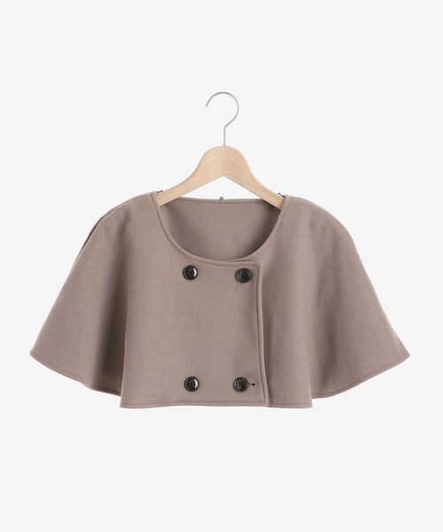 MAJESTIC LEGON ステンカラーコート ケープセットミディコート