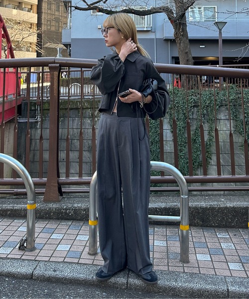cullni 22ss グルカスラックス　パンツ　ツータック　size1 cullni 22ss グルカスラックス パンツ ツータック size1 スーツ