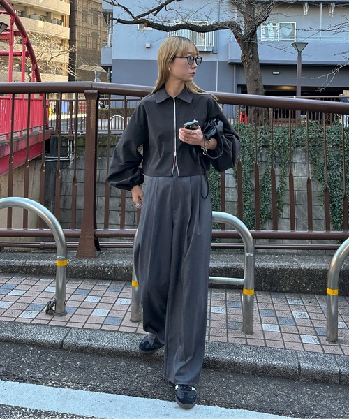 feepur（フェピュール） スラックス パンツ ツータックグルカパンツ