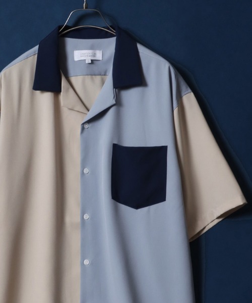 ANPAS シャツ Cool ＆ Dry Touch Fabric Oversized Open Collar