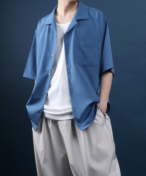 ANPAS（アンパス） シャツ Cool ＆ Dry Touch Fabric Oversized Open