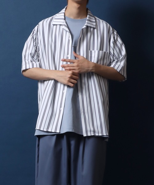 ANPAS（アンパス） シャツ Cool ＆ Dry Touch Fabric Oversized Open
