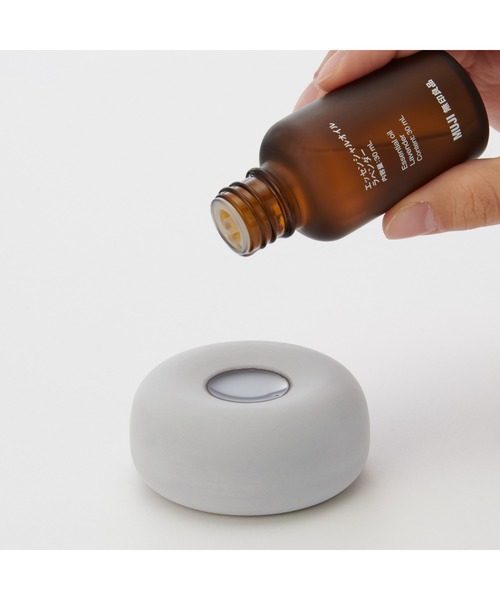 無印良品（MUJI） ルームフレグランス アロマストーン 皿付・グレー