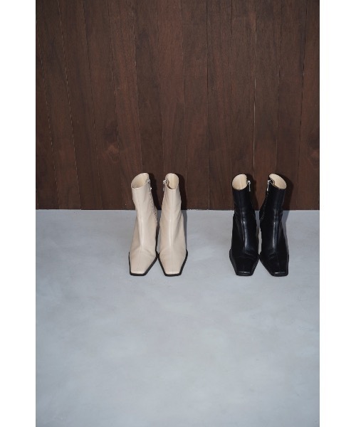 CLANE（クラネ） ブーツ SQUARE EDGE SHORT BOOTS レディース