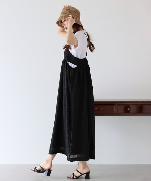 日本未入荷 UNIFREE★チェックキャミワンピース BLUEEAST ワンピース シアーチェックキャミワンピース